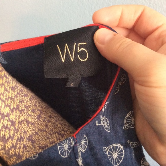 W5 Navy Blue Bicycle Unicycle top - Picture 10 of 10